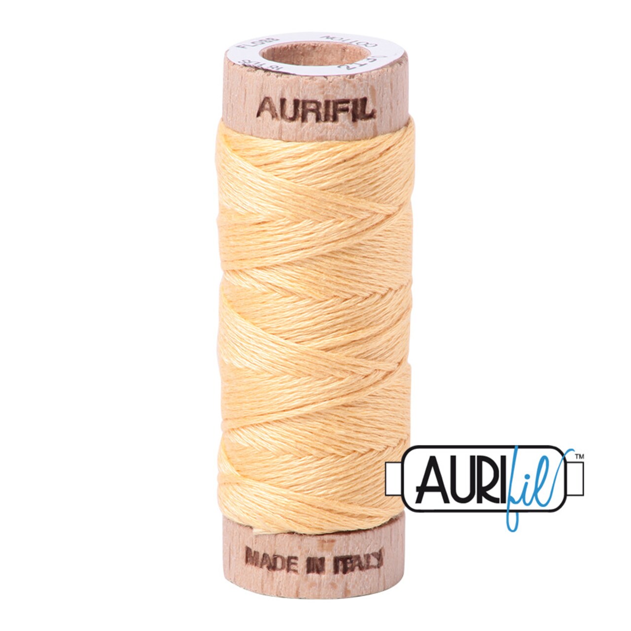 Medium Butter (2130) | Aurifloss Small Spool (18M / 18Y) | Aurifil Thread